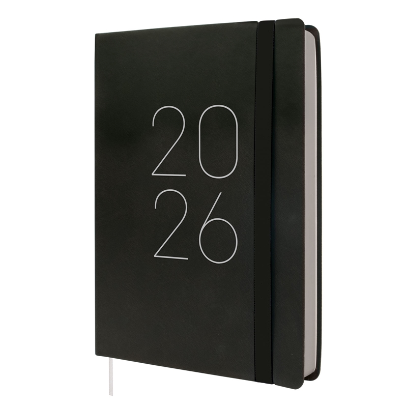 Agenda 2026 Finocam Lisa FA5 día página negro