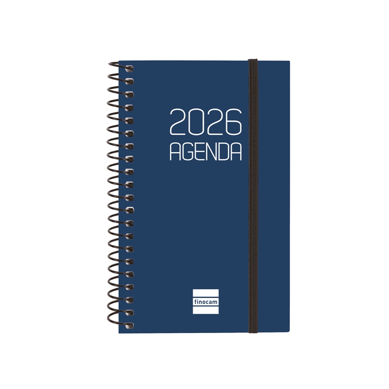 Agenda 2026 Finocam Opaque E3 semana vista azul