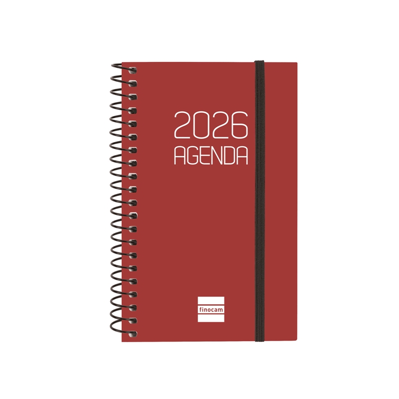Agenda 2026 Finocam Opaque E3 semana vista burdeos