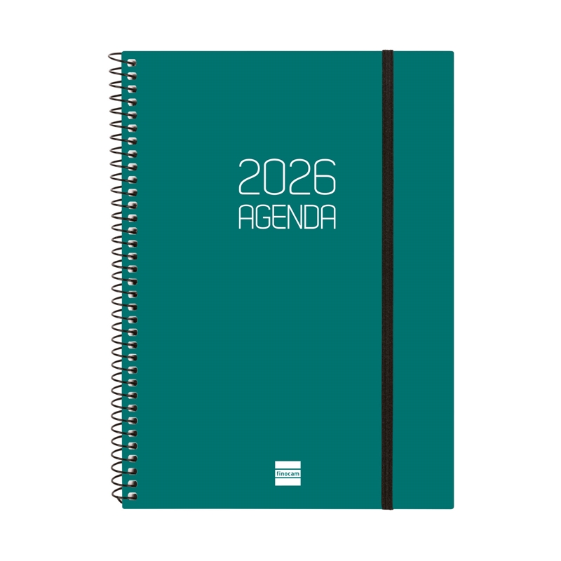 Agenda 2026 Finocam Opaque E10 semana vista verde euskera