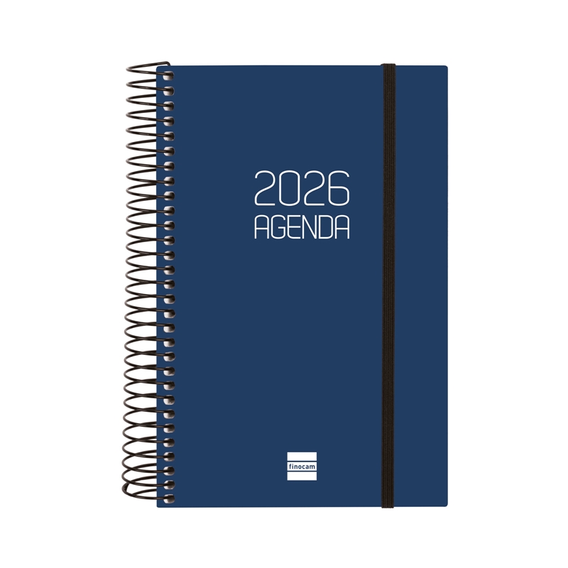 Agenda 2026 Finocam Opaque E5 día página azul