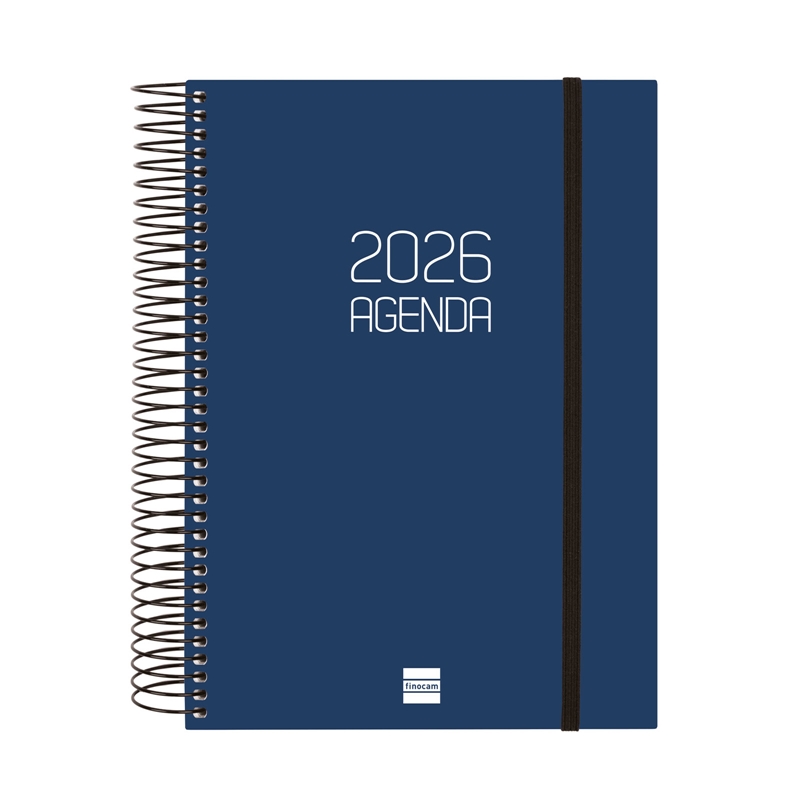 Agenda 2026 Finocam Opaque E10 día página azul