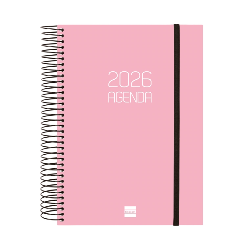 Agenda 2026 Finocam Opaque E10 día página rosa