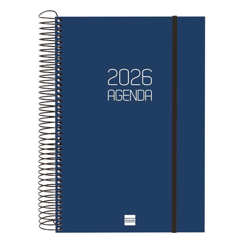 Agenda 2026 Finocam Opaque E11 día página azul