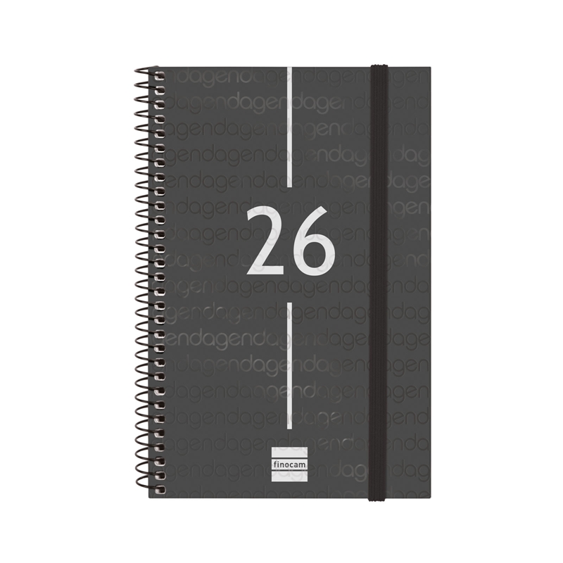 Agenda 2026 Finocam Year E5 semana vista negro