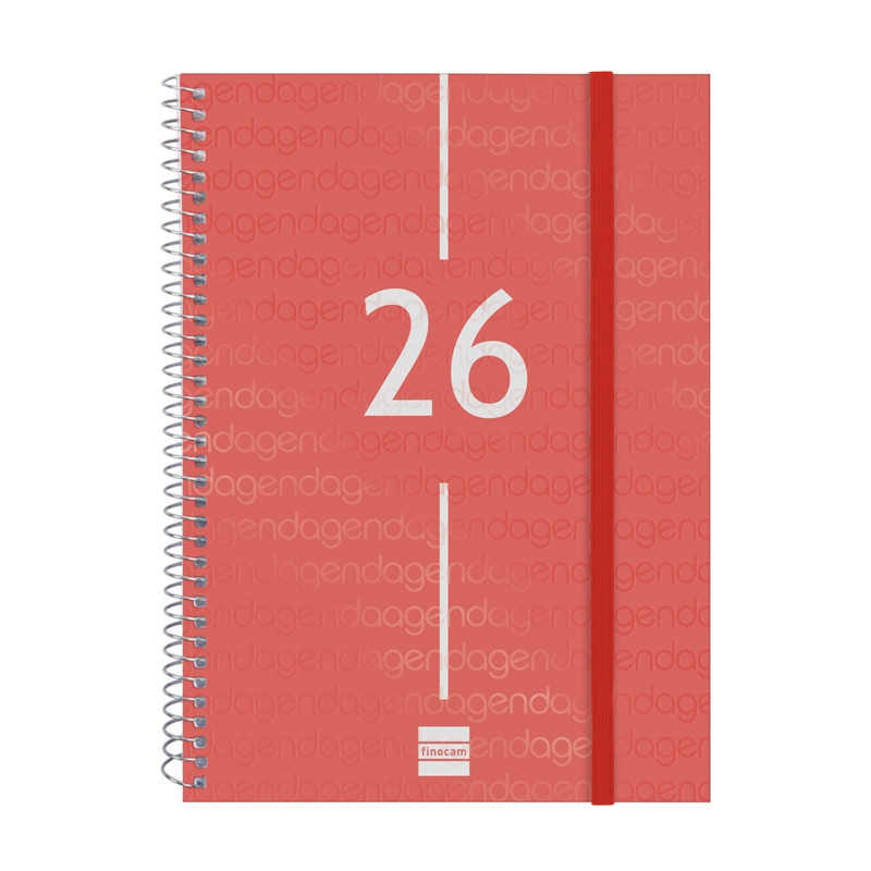 Agenda 2026 Finocam Year E10 semana vista rojo euskera