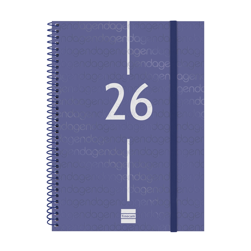 Agenda 2026 Finocam Year E10 semana vista vertical azul