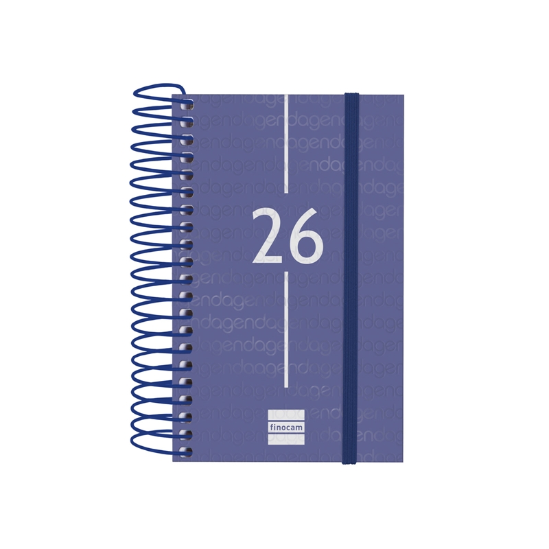 Agenda 2026 Finocam Year E3 día página azul