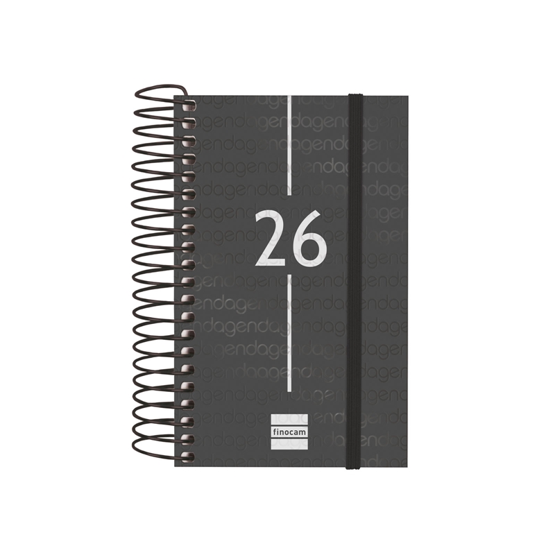 Agenda 2026 Finocam Year E3 día página negro