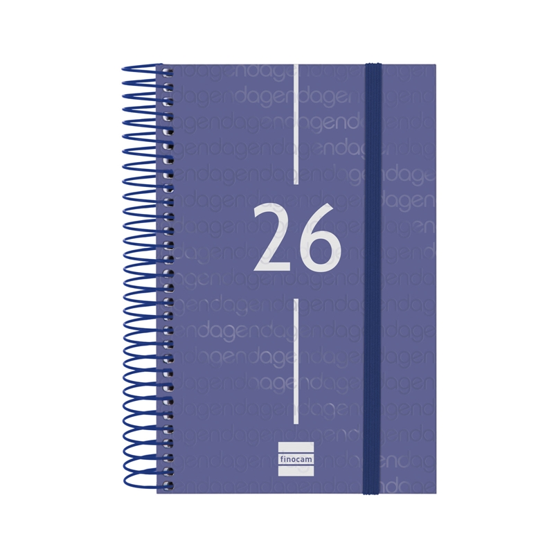 Agenda 2026 Finocam Year E5 día página azul