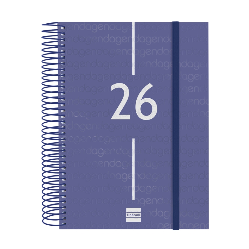 Agenda 2026 Finocam Year E10 día página azul euskera