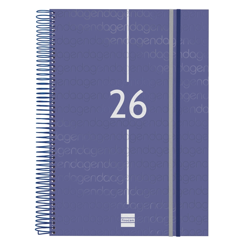 Agenda 2026 Finocam Year E40 día página azul