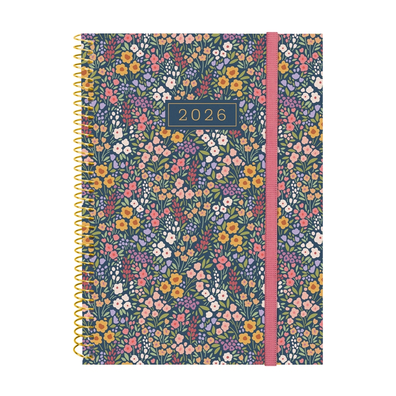 Agenda 2026 Finocam Design Collection E10 semana vista flora