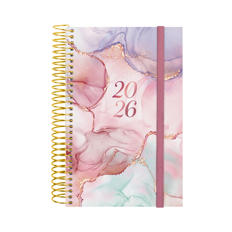 Agenda 2026 Finocam Design Collection E5 día página goldy