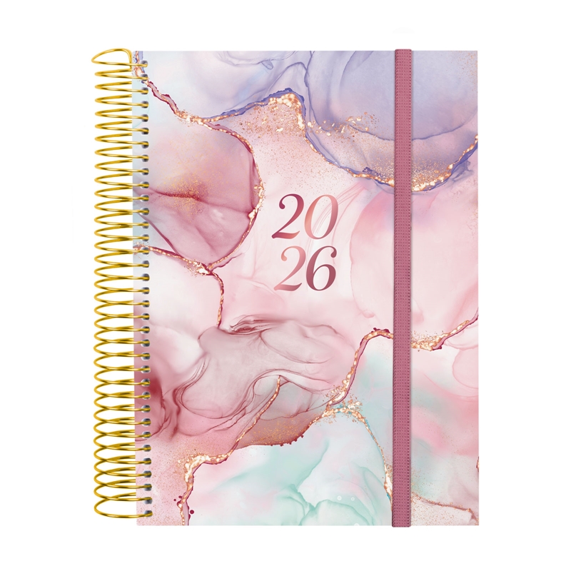 Agenda 2026 Finocam Design Collection E10 día página goldy