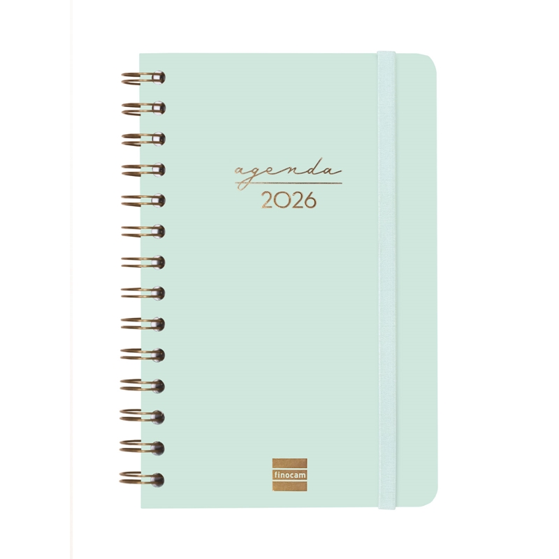 Agenda 2026 Finocam Alma E5 semana vista menta