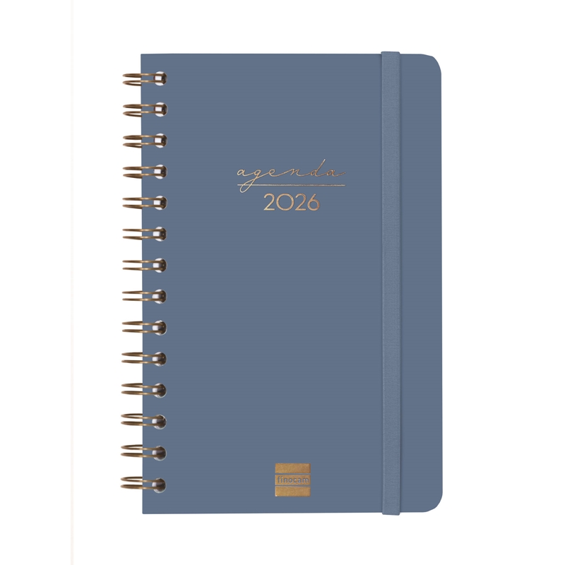 Agenda 2026 Finocam Alma E5 semana vista azul