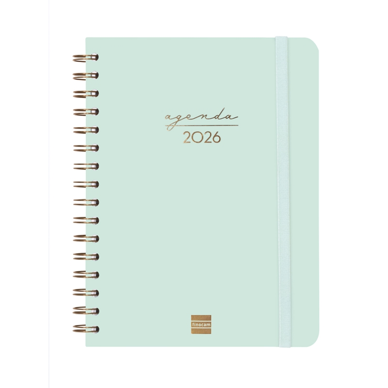 Agenda 2026 Finocam Alma E10 semana vista menta