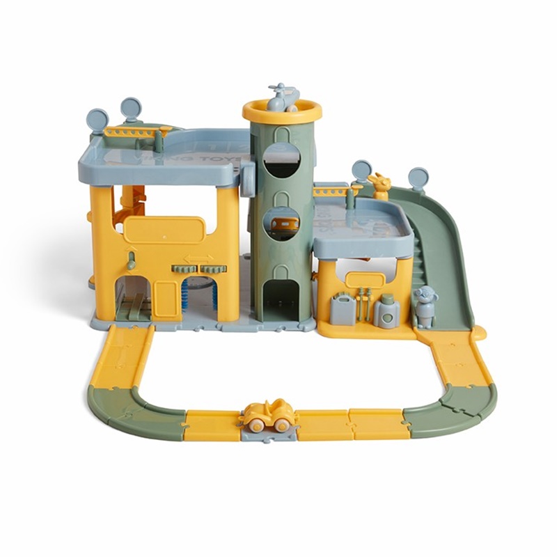 Garaje de 2 pisos con carretera