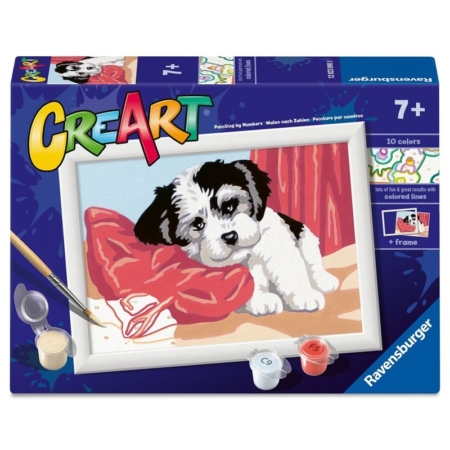 Pintar por números Cachorro cariñoso