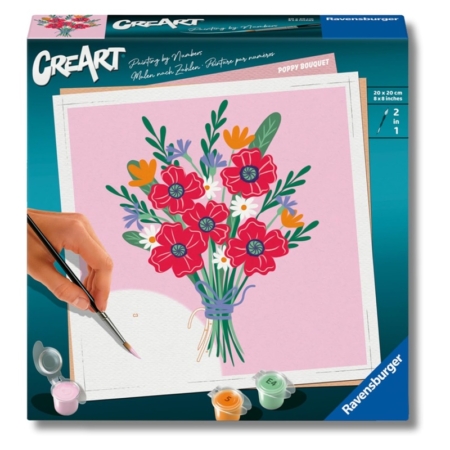 Pintar por números Ramo de amapolas