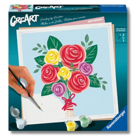 Pintar por números Ramo de rosas