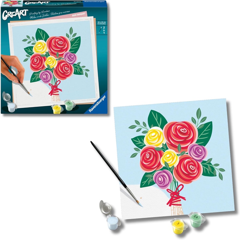 Pintar por números Ramo de rosas 2 Pintar por números Ramo de rosas