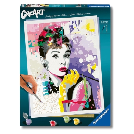 Pintar por números Audrey Hepburn