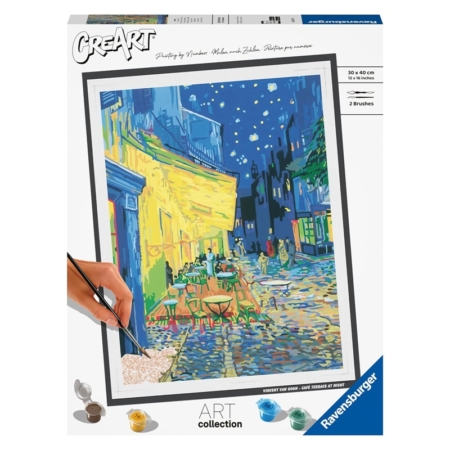 Pintar por números Van Gogh – Terraza del café por la noche