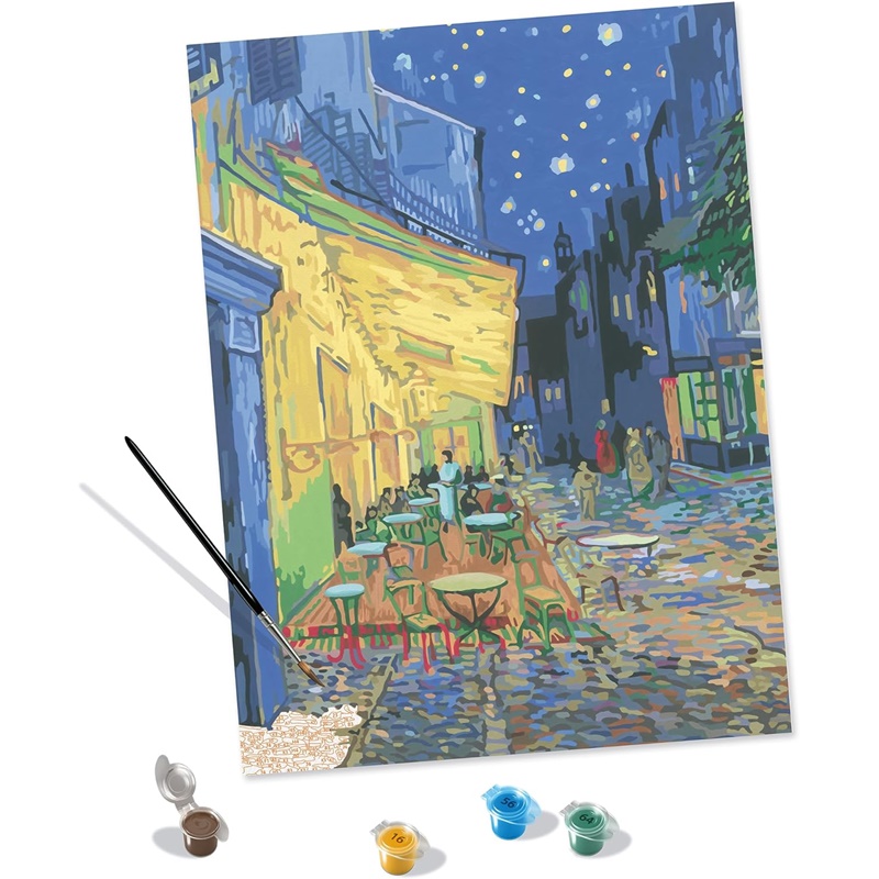 Pintar por números Van Gogh – Terraza del café por la noche 2 Pintar por números Van Gogh – Terraza del café por la noche