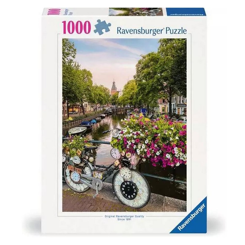 Puzzle Bicicleta en Ámsterdam 1000 piezas