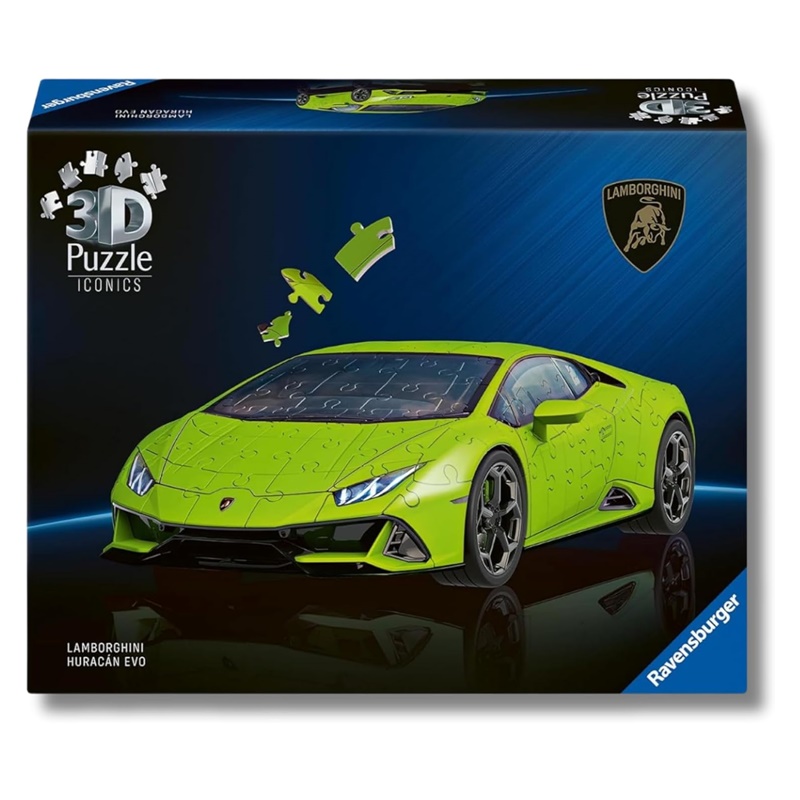 Puzzle 3D Lamborghini Huracán EVO verde 158 piezas