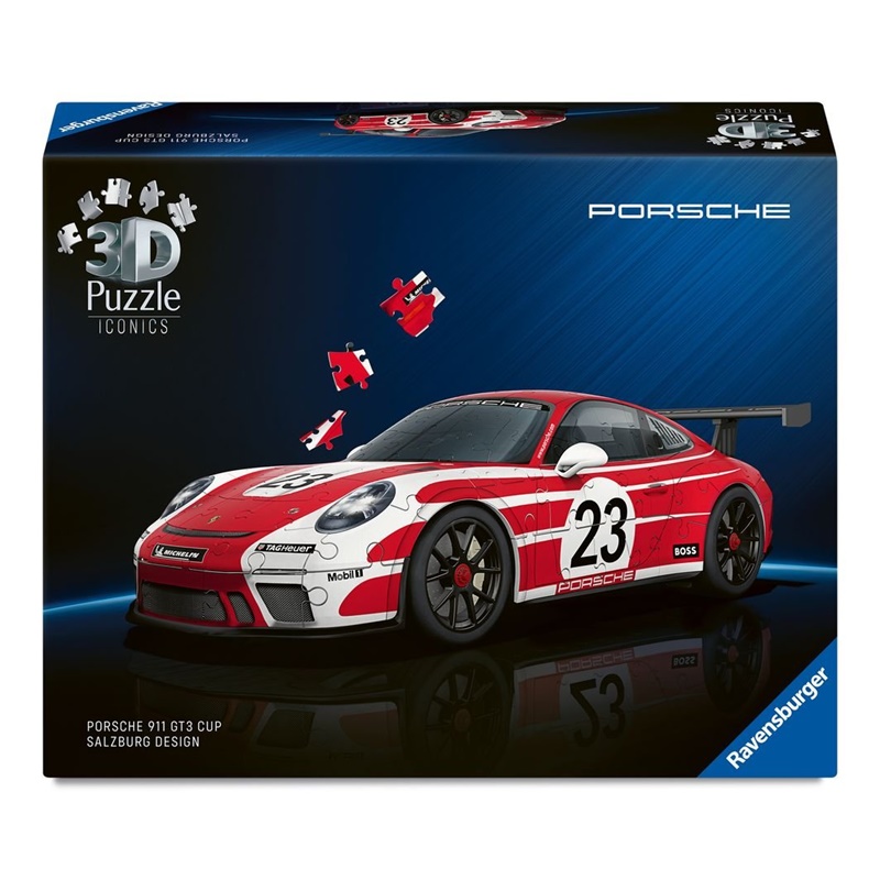 Puzzle 3D Porsche 911 GT3 Cup Salzburg 154 piezas