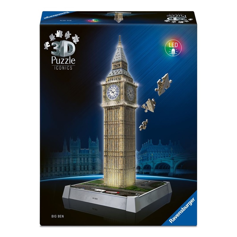 Puzzle 3D Big Ben con luz 235 piezas
