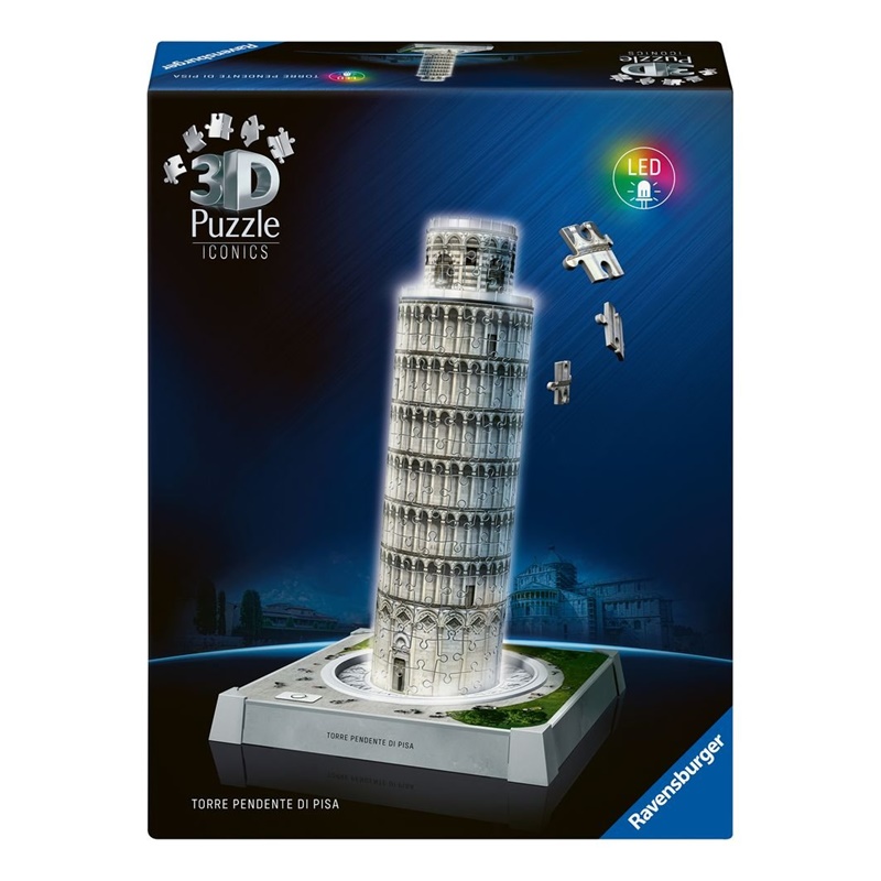 Puzzle 3D Torre de Pisa con luz 231 piezas