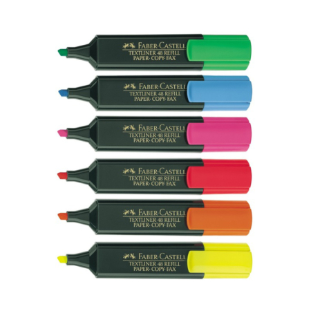 ROTULADOR FLUORESCENTE FABER CASTELL TEXTLINER 48