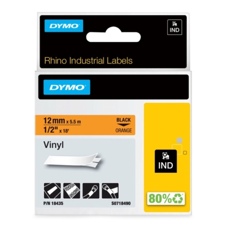 Cinta industrial de vinilo Dymo Rhino 12 mm x 5,5 m