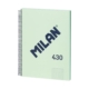 Bloc con espiral Milan 1918 tapa dura A4 cuadriculado 80 hojas