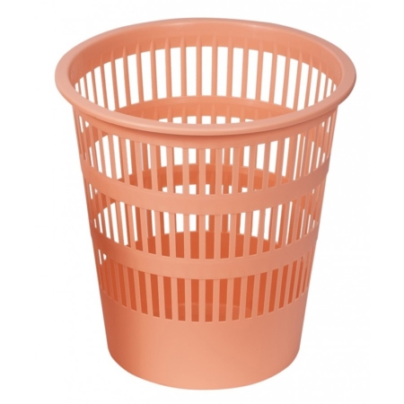 Papelera de plástico de rejilla 12 litros pastel