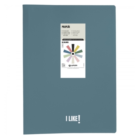 Carpeta de 10 fundas Fº Poliplás Like3