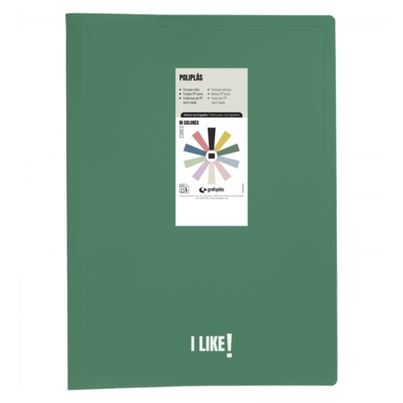 Carpeta de 20 fundas Fº Poliplás Like3