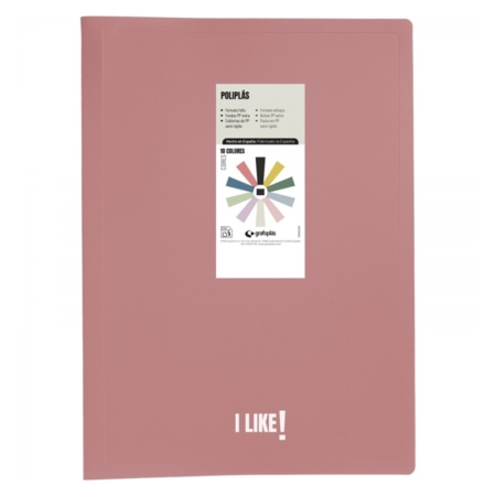 Carpeta de 30 fundas Fº Poliplás Like3
