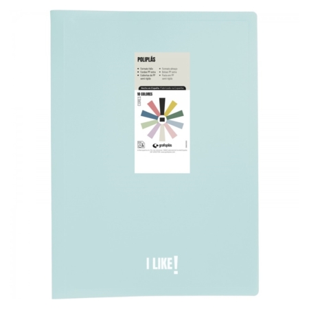 Carpeta de 40 fundas Fº Poliplás Like3