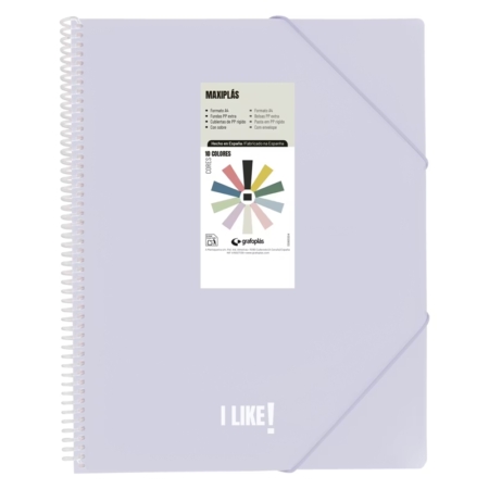 Carpeta de 20 fundas A4 Maxiplás Like3