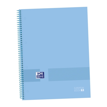 BLOC CON ESPIRAL OXFORD TAPA DE EXTRADURA A4 CUA.5X5 80 HOJAS EUROPEANBOOK 1 OXFORD&YOU