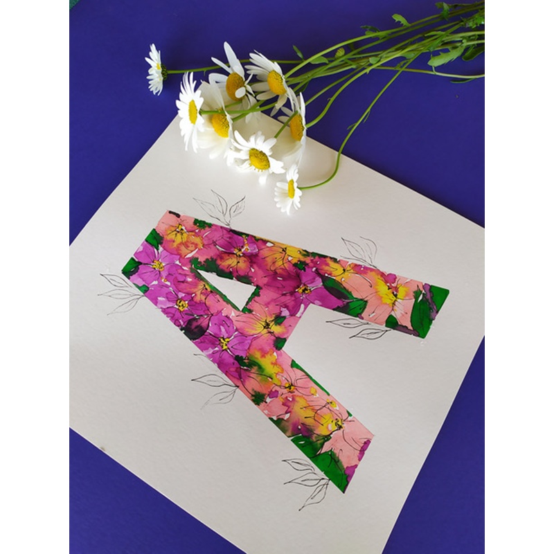 KIT TALLER LETRAS FLORALES